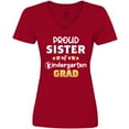 thumbnail image 3 of Inktastic Proud Sister of a Kindergarten Grad Women's V-Neck T-Shirt, 3 of 5