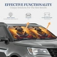 thumbnail image 5 of Yiaed Sunset Flower Meditating Raccoon Print Car Front Windshield Sun Shade,Foldable Anti-UV Car Sunshade for Front Window for Most Vehicles-Small, 5 of 5