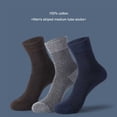 thumbnail image 3 of Minnieouse 1 par de calcetines de hombre de tubo medio cómodos lavables primavera otoño correr montar baloncesto calcetín calzado accesorios hombres Accesorios de calzado Azul oscuro Minnieouse AP012823-05, 3 of 6