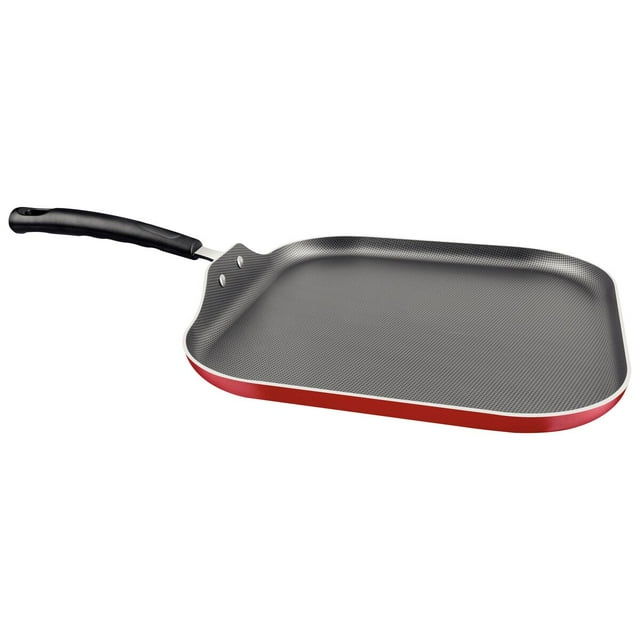 Plancha Tramontina en Aluminio con Revestimiento Interno con Antiadherente Starflon Max y Externo de Poliéster Rojo 28 cm 1,1 L