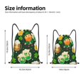 thumbnail image 2 of Daiia St Patrick's Day10 Pattern Drawstring Backpack, Gym Bag, Lightweight Backpack, Water-Resistant Bag Travel Sports Backpack, Fitness Bag, Yoga Bag-Small, 2 of 6