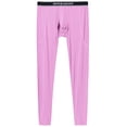 thumbnail image 5 of TANBOM Men's Bamboo Viscose Thermal Pants Comfortable Warm Stylish Elasticity Breathability Pink L, 5 of 6