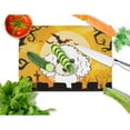 thumbnail image 2 of Carolines Treasures BB1815LCB Halloween White Poodle Glass Cutting Board Large, 12H x 16W, multicolor, 2 of 2