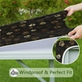 thumbnail image 6 of Paw Print Square Fitted Tablecloth with Elastic Edge,Square Table Cover,Washable Elastic Table Cover for Home Kitchen Party Decor 34"x34", 6 of 6