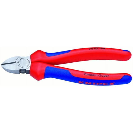 UPC: 0843221013035 | KNIPEX Tools 70 02 160  6.25-Inch Diagonal Cutters with Comfort Grip Handles