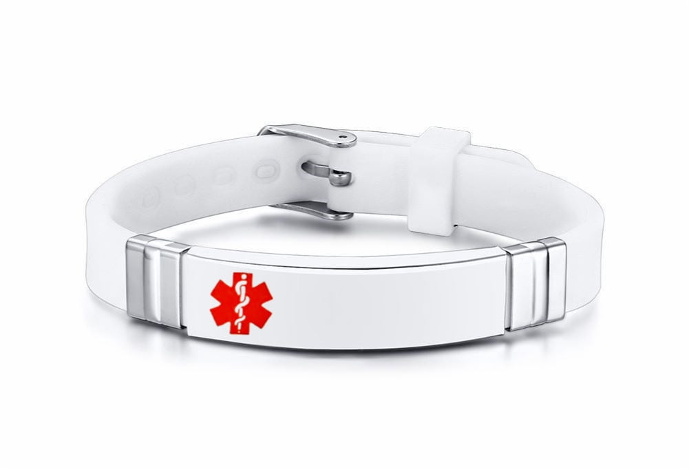 Free Engraving Custom Medical Alert Bracelet for Unisex Medical Allergy