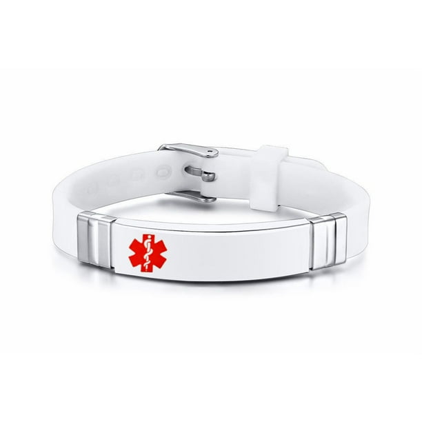 Free Engraving Custom Medical Alert Bracelet for Unisex Medical Allergy