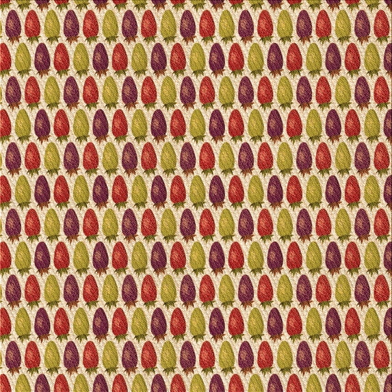 Ahgly Company Indoor Square Patterned Chilli Pepper Red Area Rugs, 6' Square