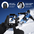 thumbnail image 3 of Winter Ski Gloves Warm for Men & Women, Touchscreen Snowboard Gloves with Pocket, Waterproof Snow Gloves for Cold Weather, Suitable for Driving/Cycling/Running/Hiking, Black,S, 3 of 8