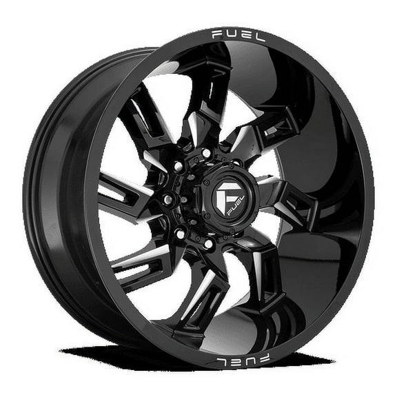 Fuel 1PC Aluminum Rim D747 LOCKDOWN 20X10in Gloss Black Milled Finish, D74720008247
