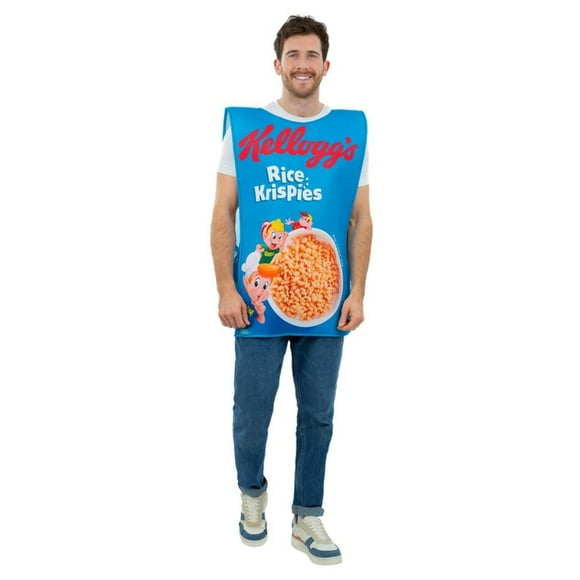 Kelloggs Tabar de Costume de Boîte de Céréales Rice Krispies pour Adulte