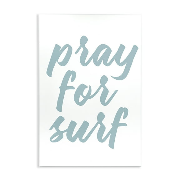 Stupell Industries Pray For Surf Typography Painting Unframed Art Print Wall Art, 10 x 15