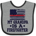 thumbnail image 3 of Inktastic Firefighter Grandpa Fireman Flag Boys or Girls Baby Bib, 3 of 4