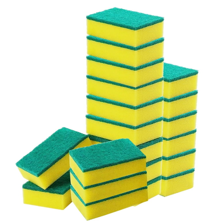 20 Pack Kitchen Cleaning Sponges,Non-Scratch for Dish,Scrub Sponges for Kitchen Cleaning, Pan, Dish, Bowl, Size: 11*7*2.5cm