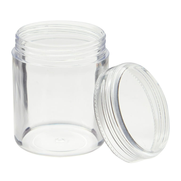 slime storage jars 6 oz (in 6, 18, and 30 packs) - clear all