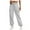 Light Gray, variant on LUOGENLI Female Casual Pants Womens Sweatpants Cargo Lined Baggy Athletic Jogger with Pockets024 Casual Trendy Pants Fall Outfits Casual Pants for Women Slim Fit White S