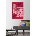 thumbnail image 2 of Vote - Trump/Pence 2020 Wall Poster with Pushpins, 22.375" x 34", 2 of 6