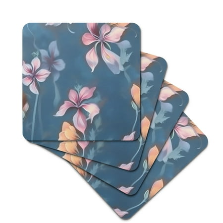 

Rubber Square Coasters with Beautiful Not Easily Deformed Soft and Have Thermal Insulation Properties