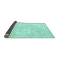 thumbnail image 2 of Ahgly Company Indoor Round Oriental Light Blue Traditional Area Rugs, 4' Round, 2 of 4