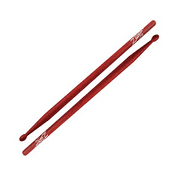 5A Wood Red Drumsticks - 6 Pair