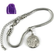 DAVE THE BUNNY St Benedict Bracelets | 100 % STAINLESS STEEL Saint Benedict Bracelet or San Benito Bracelet Great St Benedict Medals These are Women and Men Saint Bracelets or Medals for Men Women Benitos Santos