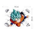 thumbnail image 2 of JM Dos pegatinas de pared de ventana falsa de dibujos animados de Seven Dragon Ball, papel tapiz decorativo de pared de fondo de dormitorio de Rey Mono Saiya King Mono Saiya JM, 2 of 5