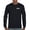 Black, variant on NASA Worm Logo Crest Long Sleeve T-shirt Astronaut Space Mars Souvenir Emblem