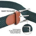 thumbnail image 3 of Stretch Braided Woven Belts without Holes, Elastic Casual Belts for Men and Women by Umo Lorenzo, 3 of 5