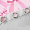 thumbnail image 4 of Feelyou Cartoon Bowknot Kids Curtains Pack of 2 (42x84 Each), Black Pink Bow Curtains Blackout, Dreamy Princess Style Bedroom Curtains, Blackout Curtains Bedroom Decor, 4 of 6