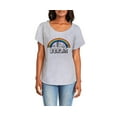 thumbnail image 2 of Hey You, Love 3X Women's Plus Size Berlin Rainbow Skyline T-Shirt, Gray, 2 of 2