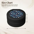 thumbnail image 2 of Naloa Sea Creatures Round Jewelry Box, Travel Jewelry Organizer, 3.9 x 3.9 x 2in Jewelry Storage Box for Women-Black, 2 of 7