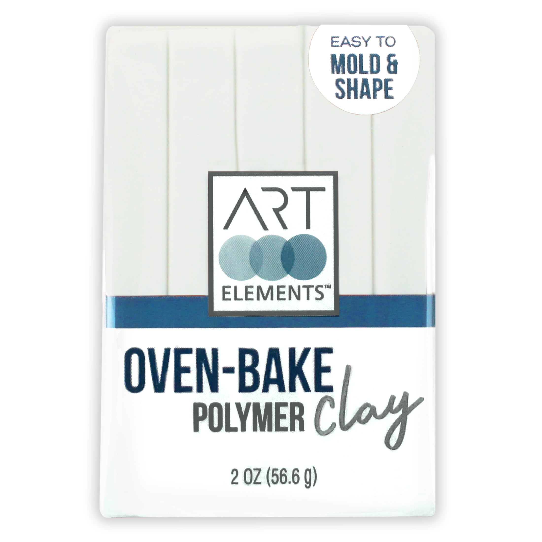 (2 pack) (2 pack) ArtSkills - Art Elements Oven Bake Polymer Clay, 2oz, White
