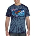thumbnail image 2 of Wild Bobby, Abstract Wind Surfer with Dolphins, Animal Lover, Tie-Dye Tees, Spiral Navy, X-Large, 2 of 3