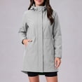 thumbnail image 7 of Lutiedan Waterproof Raincoat for Women Full Zip Long Sleeve Windbreaker Outdoor Hiking Hooded Rain Jacket with Pocket Size S-XXL, 7 of 7
