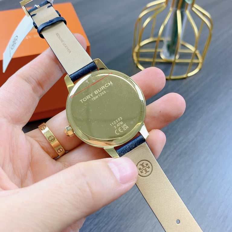 Tory Burch Collins Leather Watch Blue - Tbw1203 One Size - Walmart.com