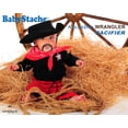 thumbnail image 2 of BabyStache Kissable Wrangler Pacifier, Brown, 2 of 3