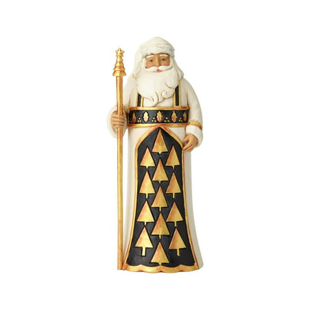 UPC 045544965385 product image for Jim Shore Heartwood Creek 6001434 Black and Gold Santa with Staff 2018 | upcitemdb.com