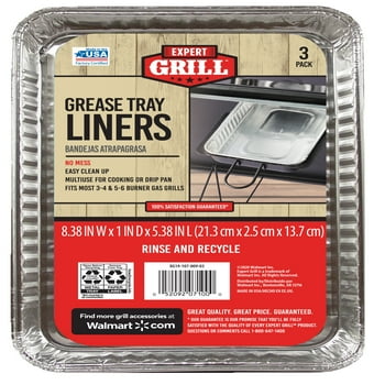 Expert Grill Grease Pan Liner, 3 Count