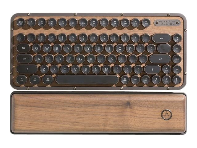 AZIO Retro Compact - Keyboard - backlit - Bluetooth, USB-C - key