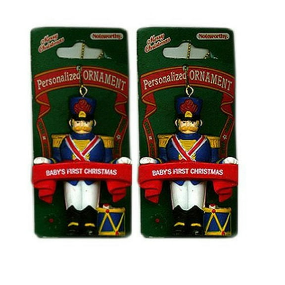 "Baby's First Christmas" Christmas Ornament - Set Of Two