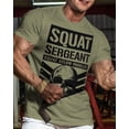 thumbnail image 2 of Gymish Squat Sergeant Workout T-Shirt – Funny Gym Shirt for Men, Lifting T-Shirt, Deadlift Tee, Men’s Workout Shirt, Gym Clothes, Athletic Gym Wear for Men, 2 of 5
