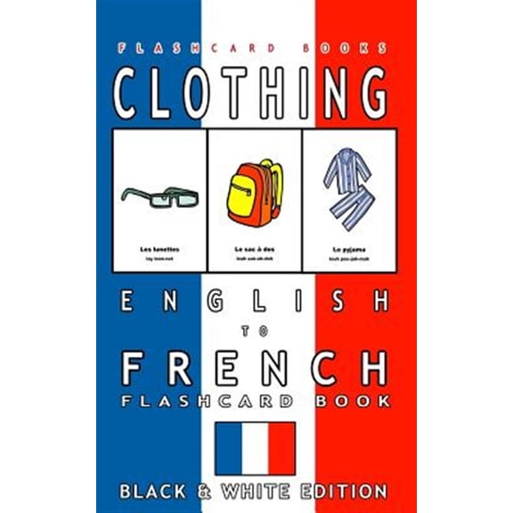 Pre-Owned Clothing : English to French Flash Card Book