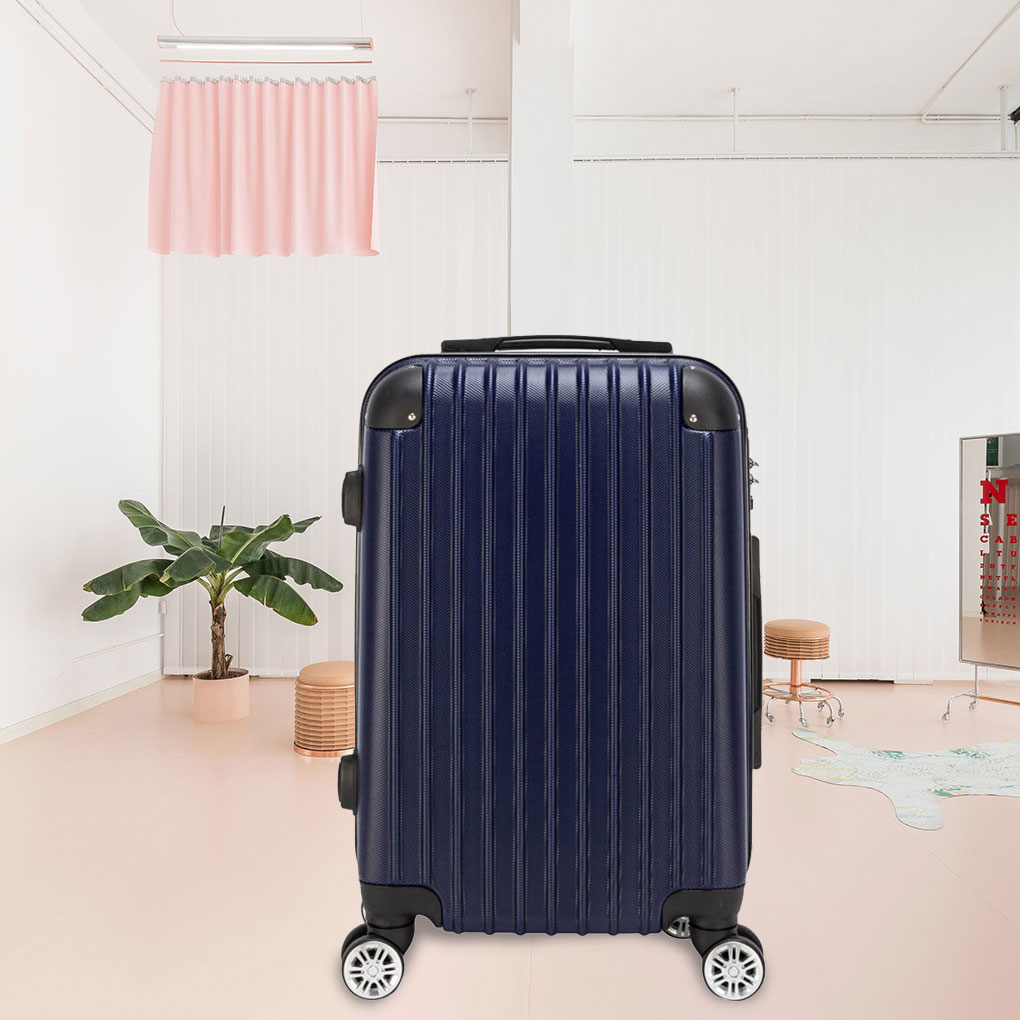 navy blue luggage