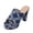 Blue Slippers for Women, variant on hopeusnice Slippers for Women Peep-toe Sandals Breathable Non-slip Soft Women's Slippers cloth Materials Summer and Fall Shoes Square High heel Trendy Round toe Dress Shoes Blue 36
