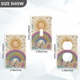 thumbnail image 7 of Yayeee Blank Wall Plate Cover 1-Gang 4.5"x2.7" Home Unused Decorative Outlet, Beige Rainbow, 7 of 7