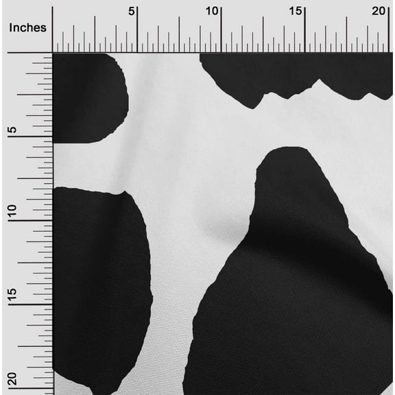 oneOone Polyester Lycra Black Fabric Animal Skin Diy Clothing Quilting Fabric Print Fabric By Yard 56 Inch Wide-AXK