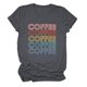 thumbnail image 1 of Gibobby Playera de Manga Corta Casual Suave Camisa Letras Tops Camiseta Estampado Mujer O-cuello Corto Casual Túnica Manga Mujer Blusa(Gris oscuro,G), 1 of 3