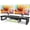 Black, variant on Dual Monitor Stand Riser, Wood and Steel Monitor Stand Riser, Computer Monitor Stand for 2 Monitors, Multi-Purpose Desktop Storage Stand for Computer,Laptop,Printer,TV