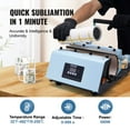 thumbnail image 4 of VEVOR Tumbler Heat Press Machine, 11-30oz Mug Press, Heat Up Fast and Even, Tumbler Press with Sublimation Paper, Tape and Gloves, Temp and Time Setting, for Sublimation Tumblers, Cups, Mugs, Blue, 4 of 9