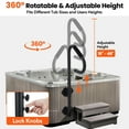 thumbnail image 2 of QinaQin Hot Tub Handrail, 360° Rotatable Spa Side Handrail with Adjustable Height and Non-Slip Grip, 2 of 7